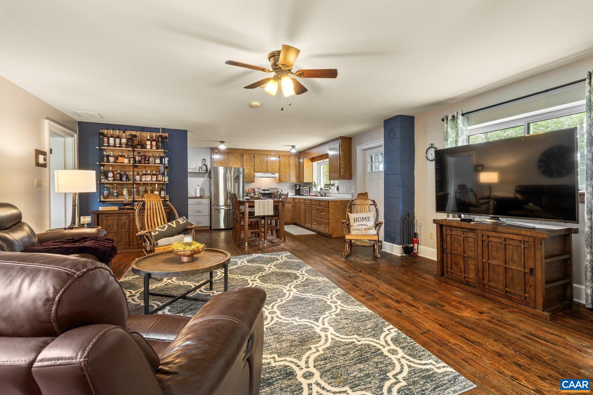1376 Wyatt Mountain Road Dyke, VA 22935 - Photo 69 of 75 a living room with furniture and a flat screen tv