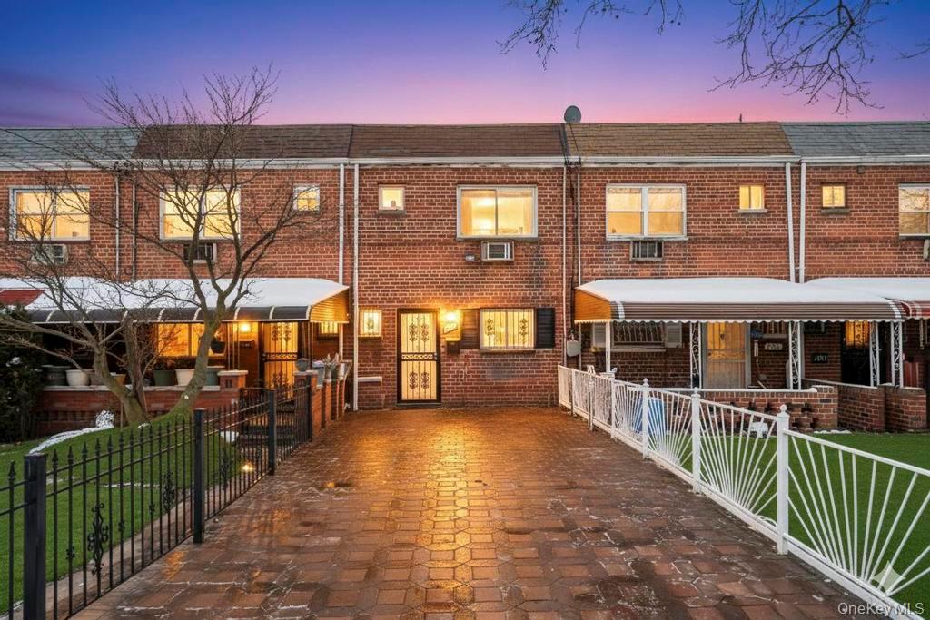 a view of a building with a balcony