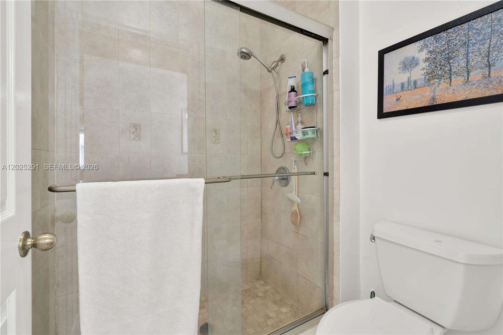 10006 Southwest 162nd Path Miami, FL 33196 - Photo 22 of 40 a bathroom with a shower and toilet