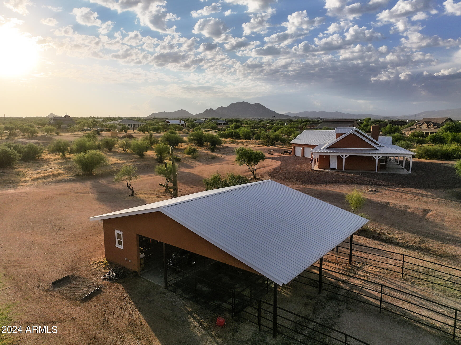 14142 East Peak View Road Scottsdale, AZ 85262 - Photo 96 of 108 Peak View Side Barn Sunset