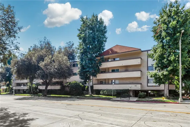 a front view of a building