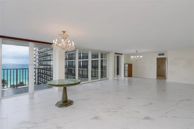 a very nice looking room with a chandelier