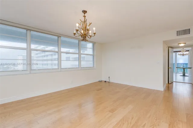 a view of an empty room