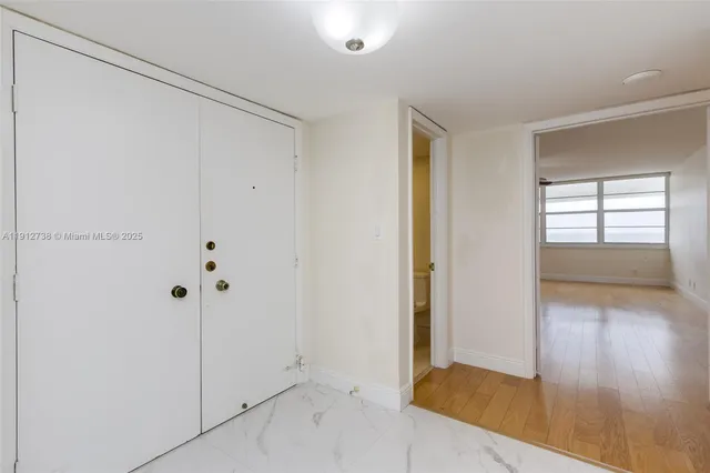 a view of an empty room