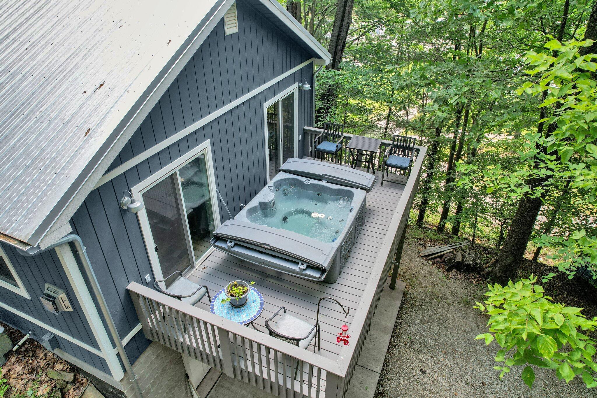 29234 Hide Away Hills Lane Logan, OH 43138 - Photo 22 of 48 Hot tub on Cottage Deck