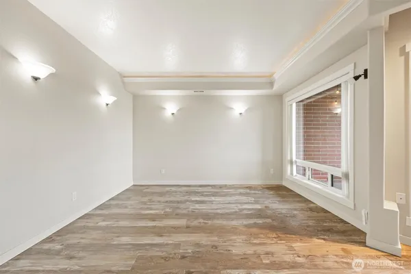 a view of a bathroom from a hallway