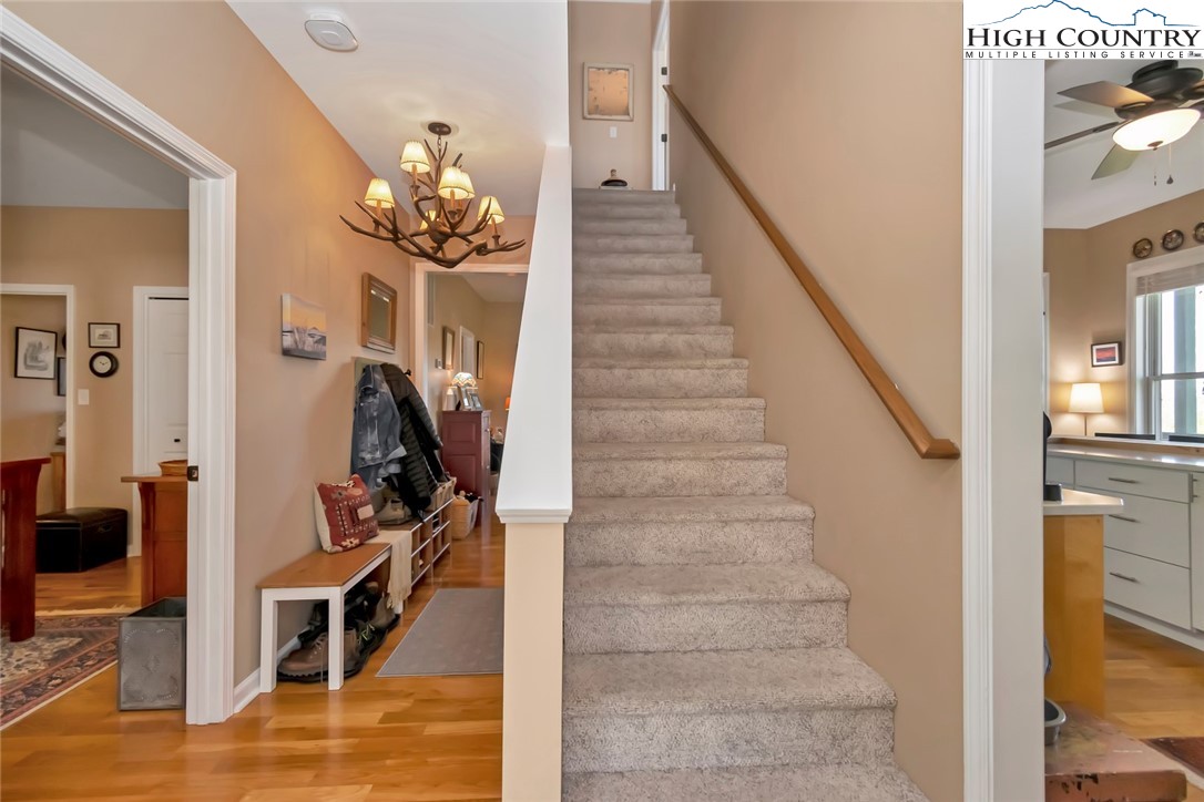 190 Summit Park Circle Boone, NC 28607 - Photo 24 of 50 a view of entryway and hall with wooden floor