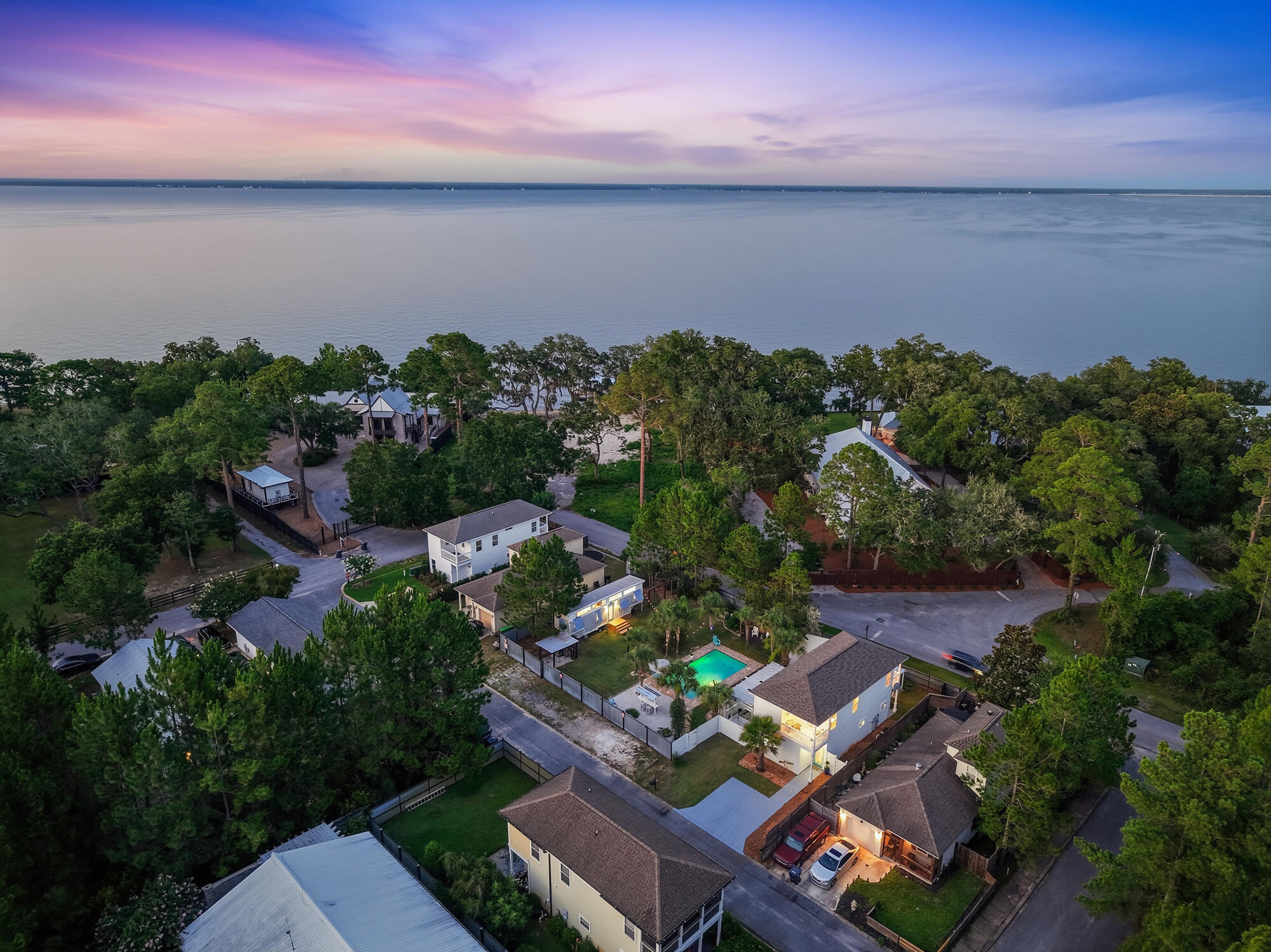16 Pine Tree Way Santa Rosa Beach, FL 32459 - Photo 79 of 82 16 pine tree wy twilight drone - awp med
