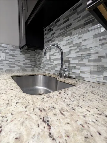 a close view of sink and tap