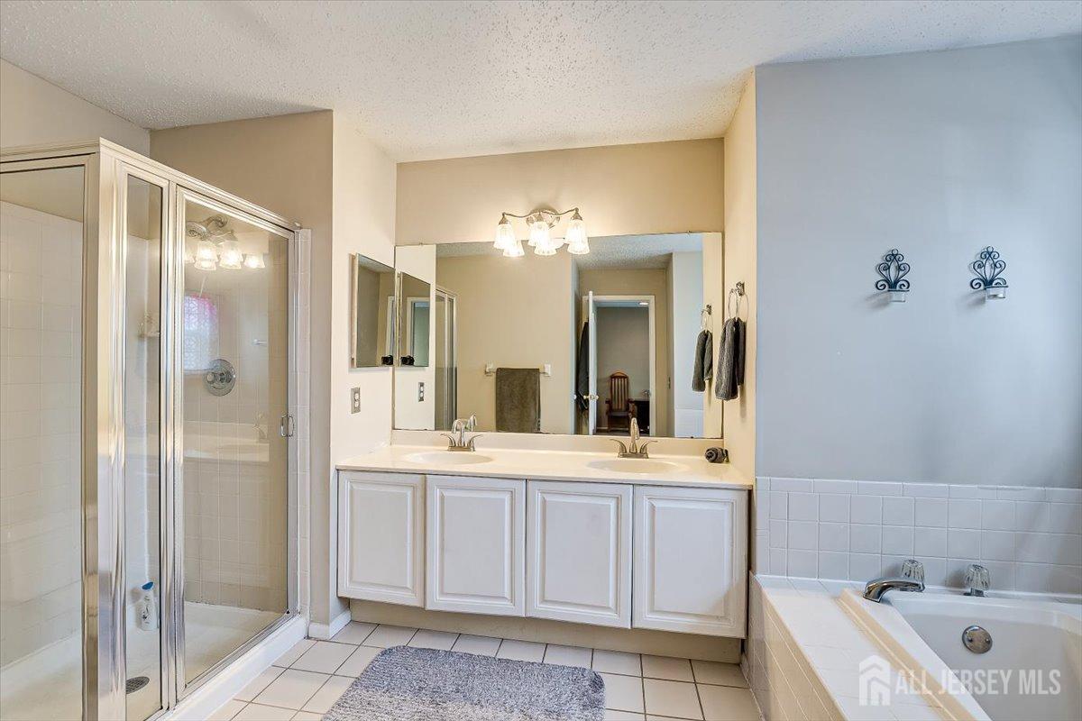 230 Nebula Road Piscataway, NJ 08854 - Photo 21 of 33 a bathroom with a tub a sink and a mirror