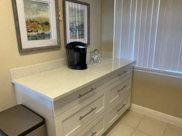 a room with a table and chair