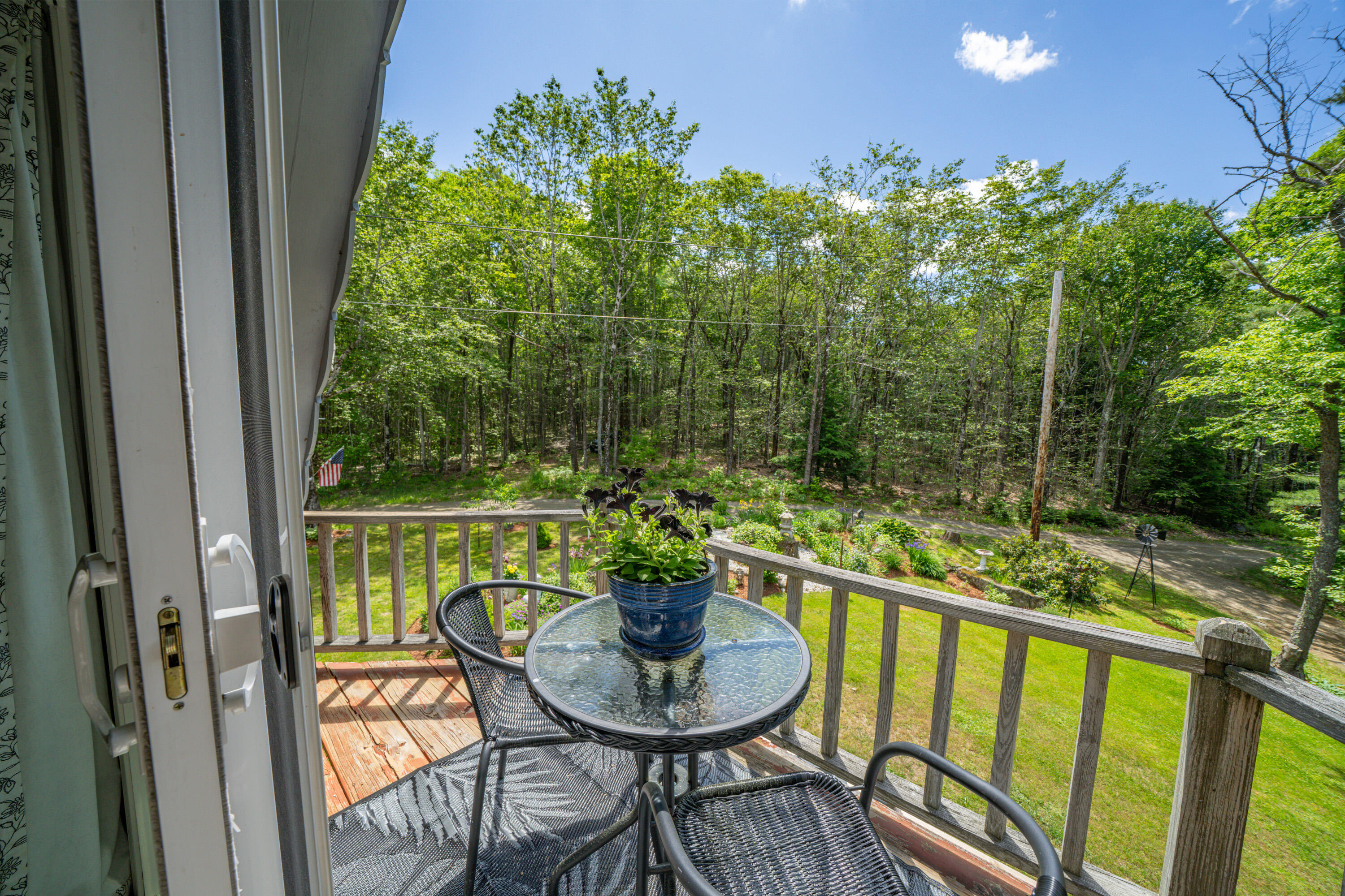 105 Perry Greene Hill Road Waldoboro, ME 04572 - Photo 26 of 61 Upstairs bedroom balcony