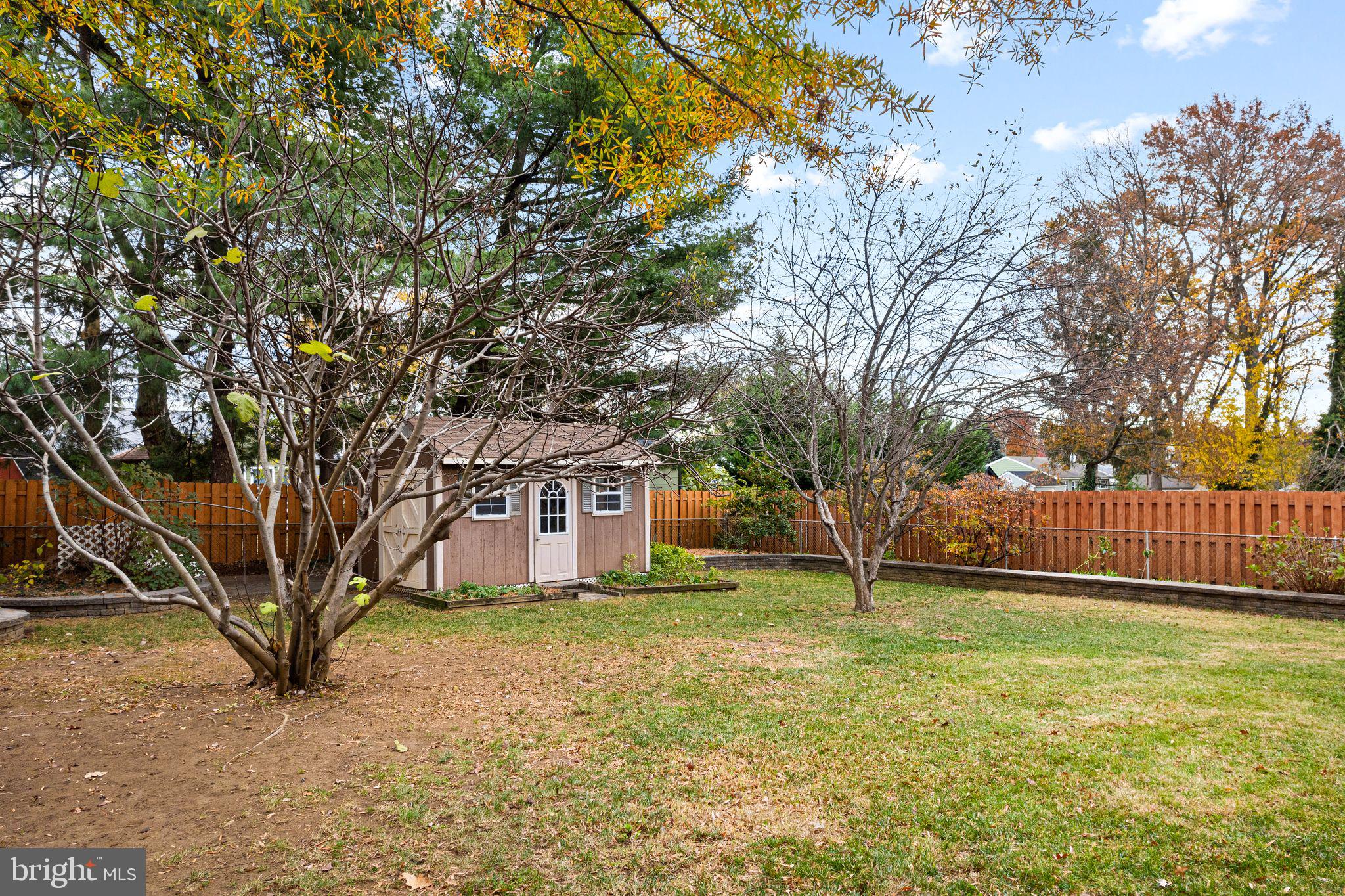 705 West Browning Road Oaklyn, NJ 08107 - Photo 34 of 42 Rear yard w/fruit trees & shed