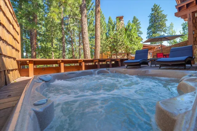 a view of outdoor space with seating