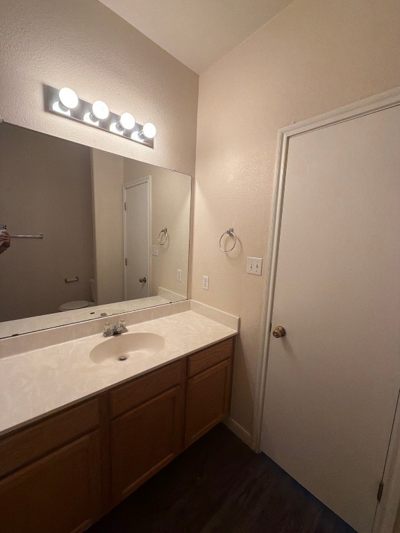 2831 Southampton Way Round Rock, TX 78664 - Photo 13 of 18 a bathroom with a sink and a mirror