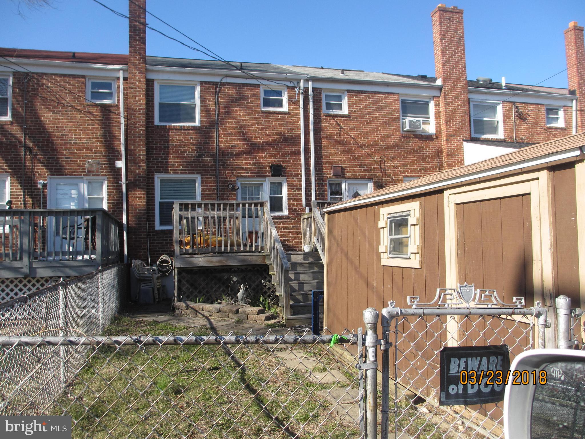 903 Arncliffe Road Baltimore, MD 21221 - Photo 3 of 4 Exterior (Rear)