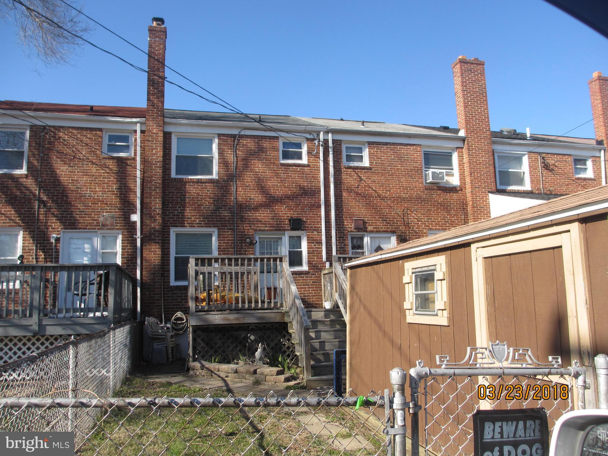903 Arncliffe Road Baltimore, MD 21221 - Photo 4 of 4 Exterior (Rear)