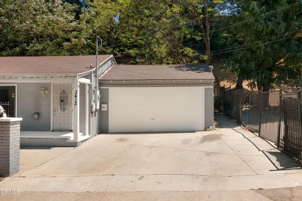 a backyard of a house