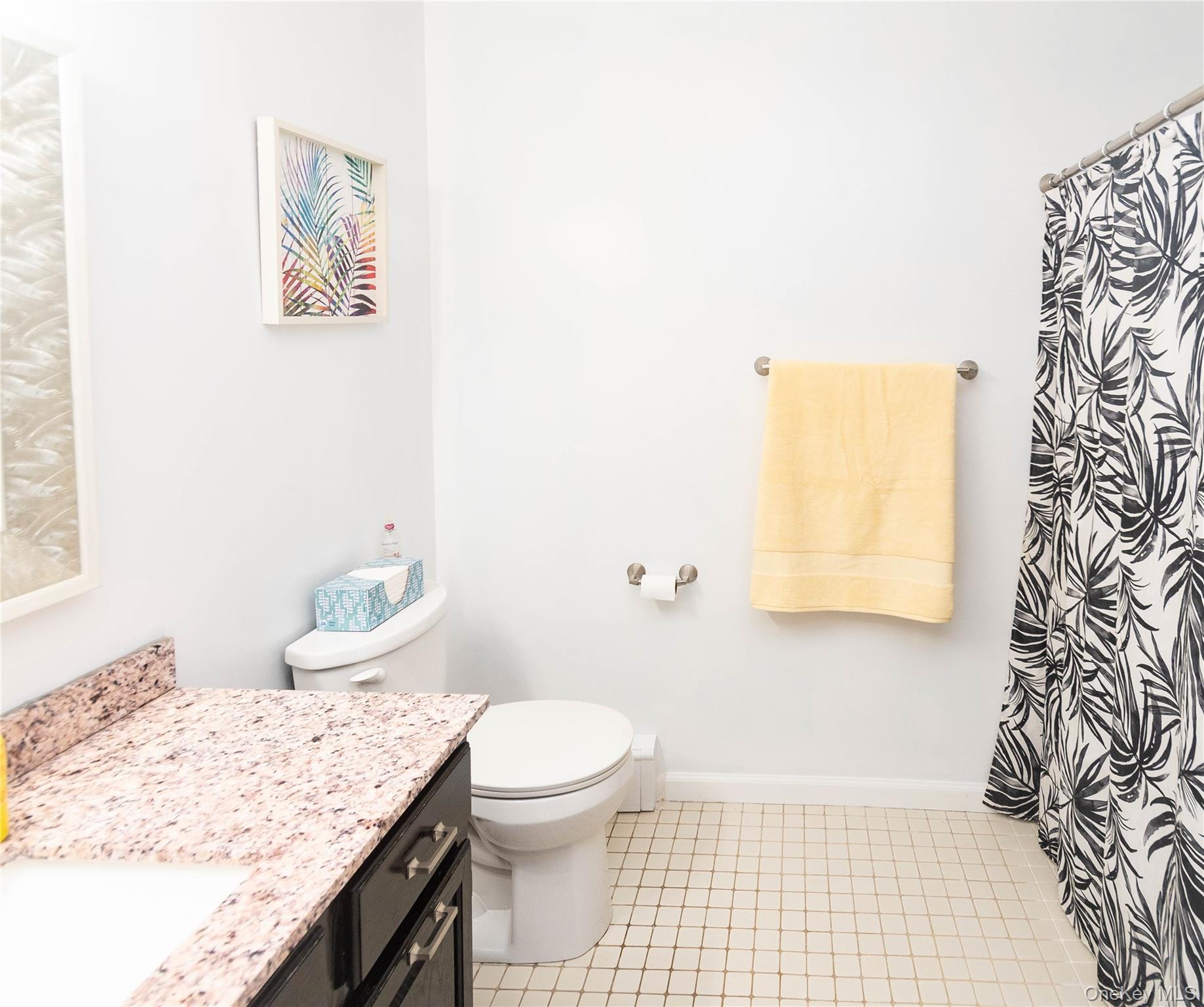 503 Chestnut Ridge Road Dover Plains, NY 12522 - Photo 22 of 41 a bathroom with a granite countertop sink a toilet and a mirror