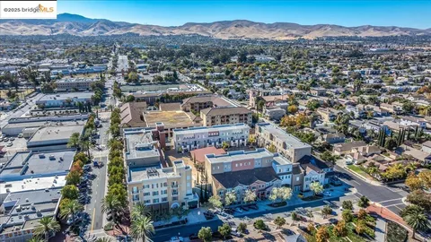 an aerial view of a city