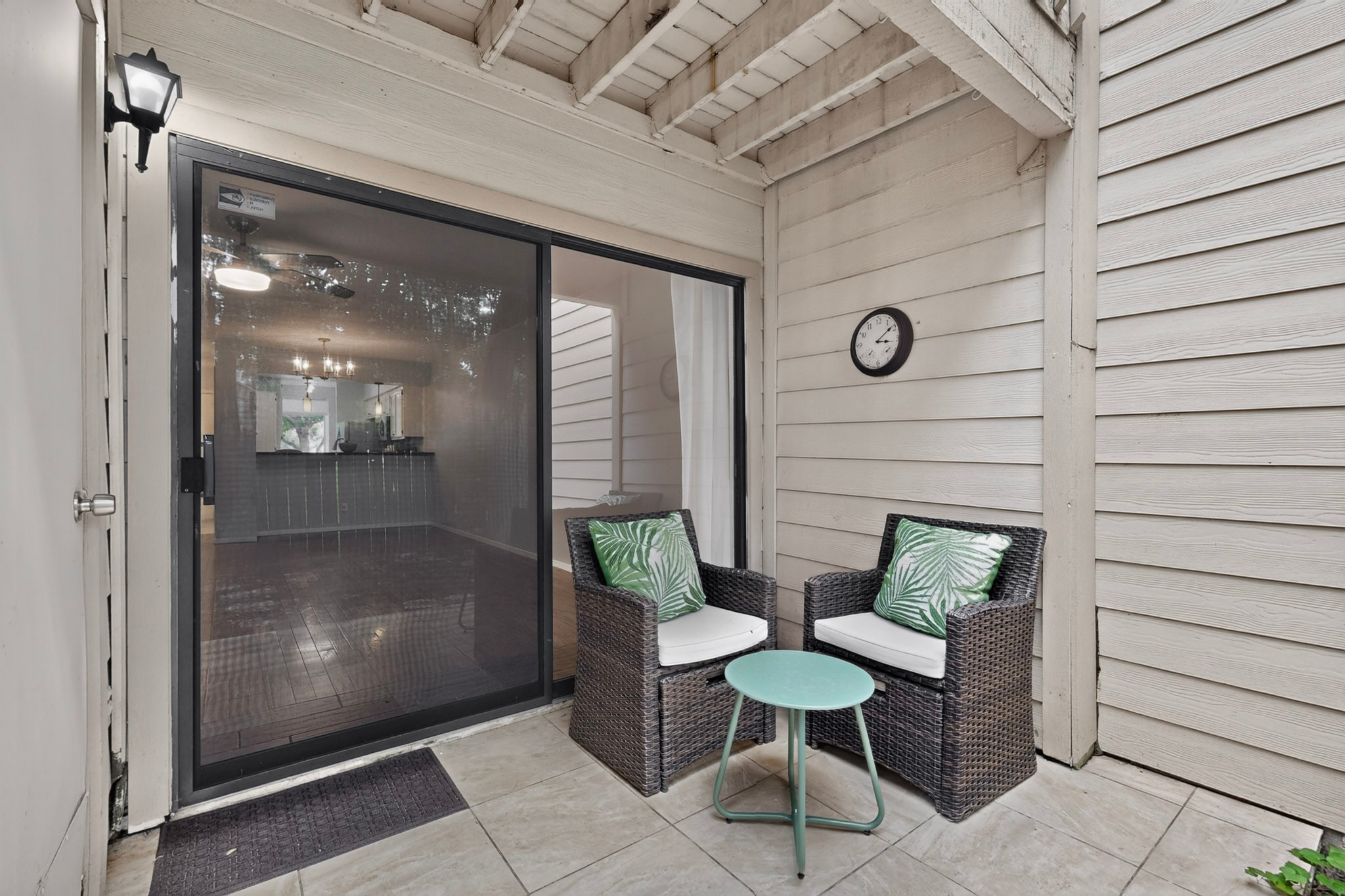 3801 Menchaca Road, Unit 25 Austin, TX 78704 - Photo 24 of 27 Private back patio with storage utility closet