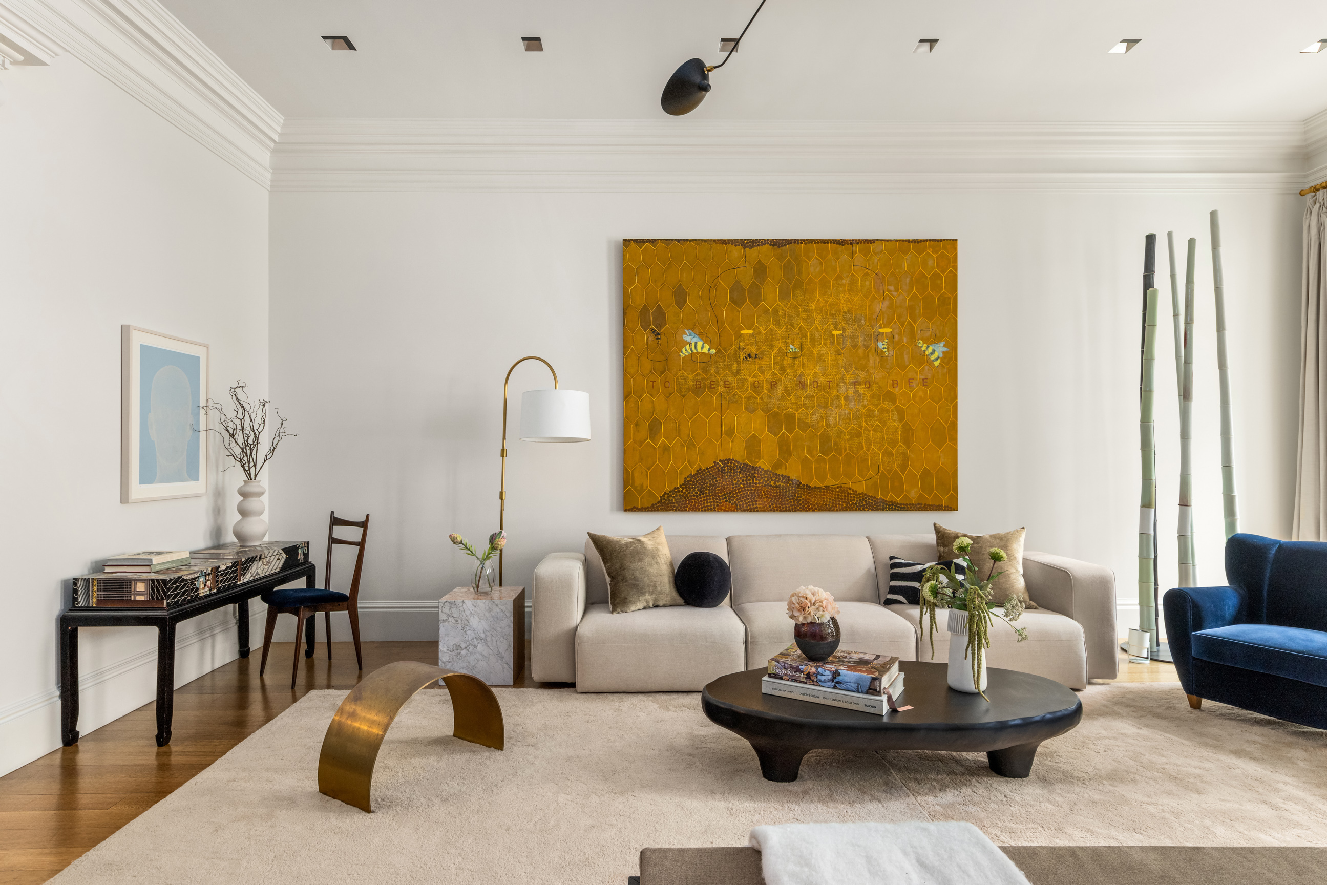 Undisclosed Address Manhattan, NY 10021 - Photo 8 of 25 a living room with furniture and a potted plant