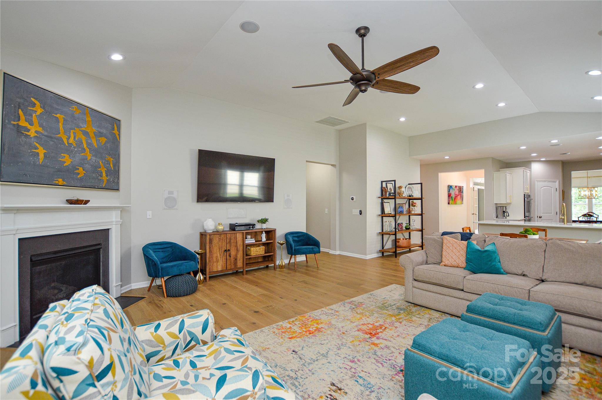 86506 Arrington Road Lancaster, SC 29720 - Photo 20 of 48 a living room with furniture and a flat screen tv