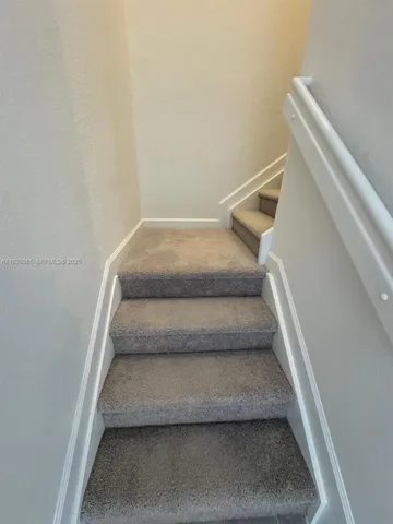 an empty room with closet