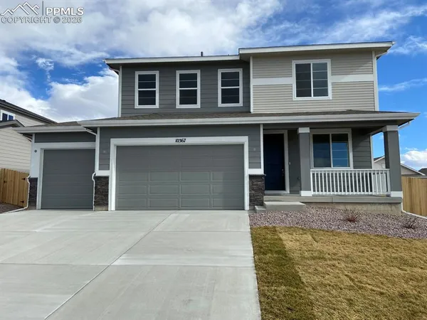 a front view of a house
