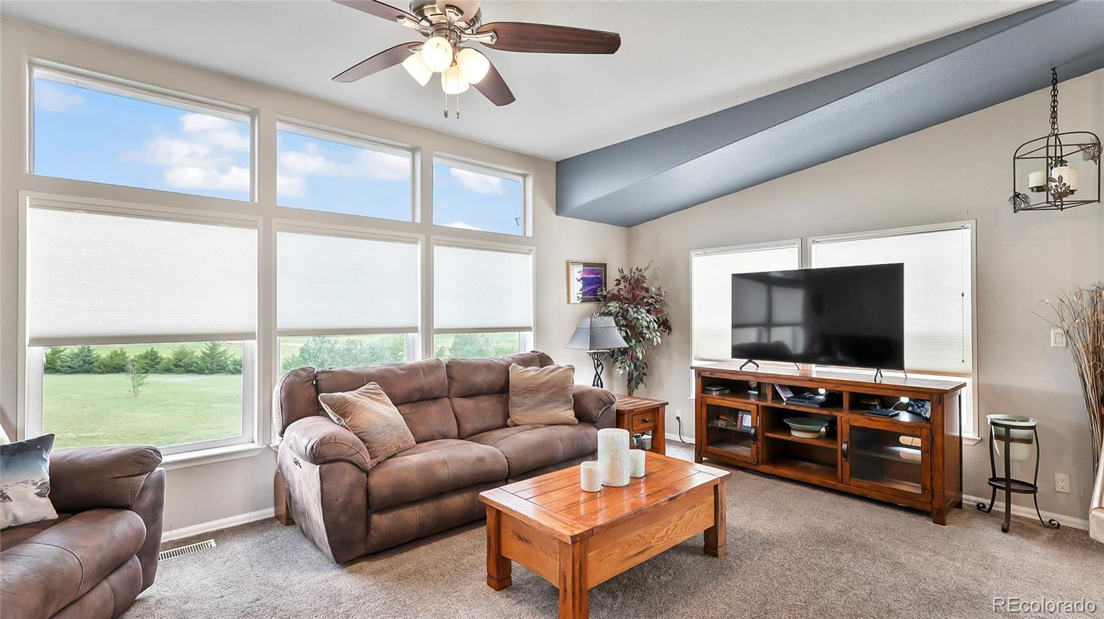48984 County Road Akron, CO 80720 - Photo 13 of 35 a living room with furniture and a flat screen tv