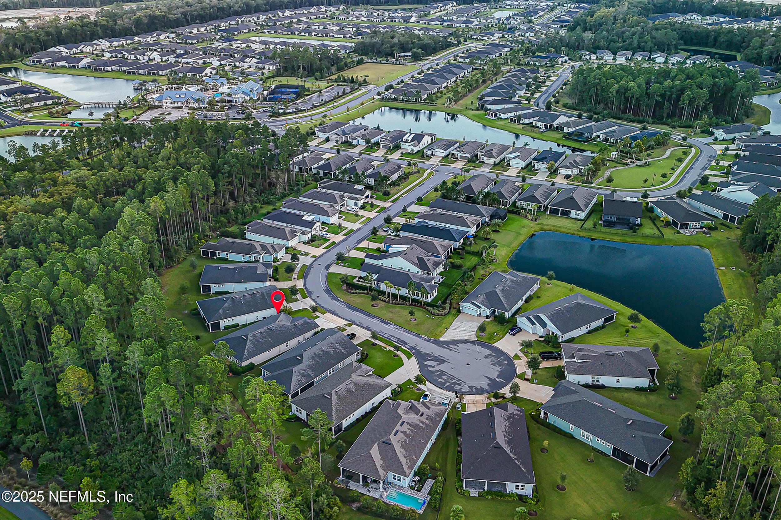106 Key Grass Court St. Johns, FL 32259 - Photo 49 of 80 an aerial view of residential house with outdoor space and swimming pool