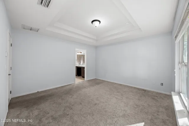 an empty room with window