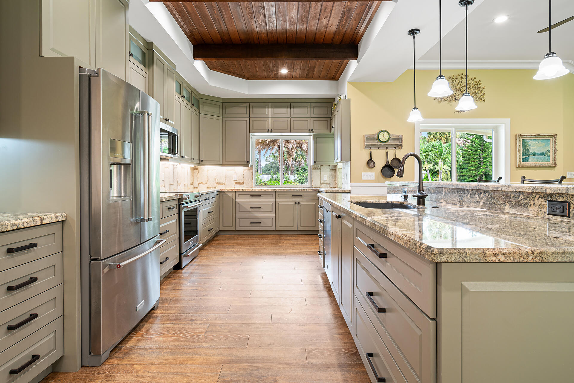 6624 Dillman Road Greenacres, FL 33413 - Photo 23 of 77 Custom Wood Beam Ceiling
