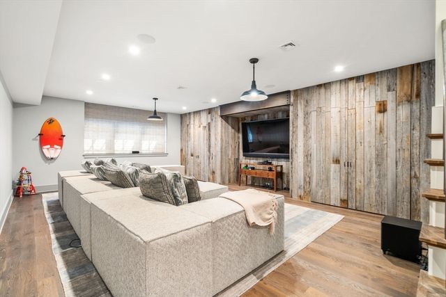 a view of a living room and dining room