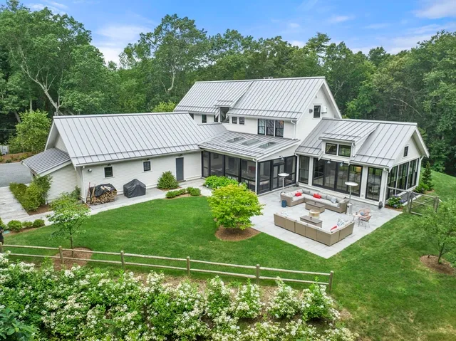 a aerial view of a house