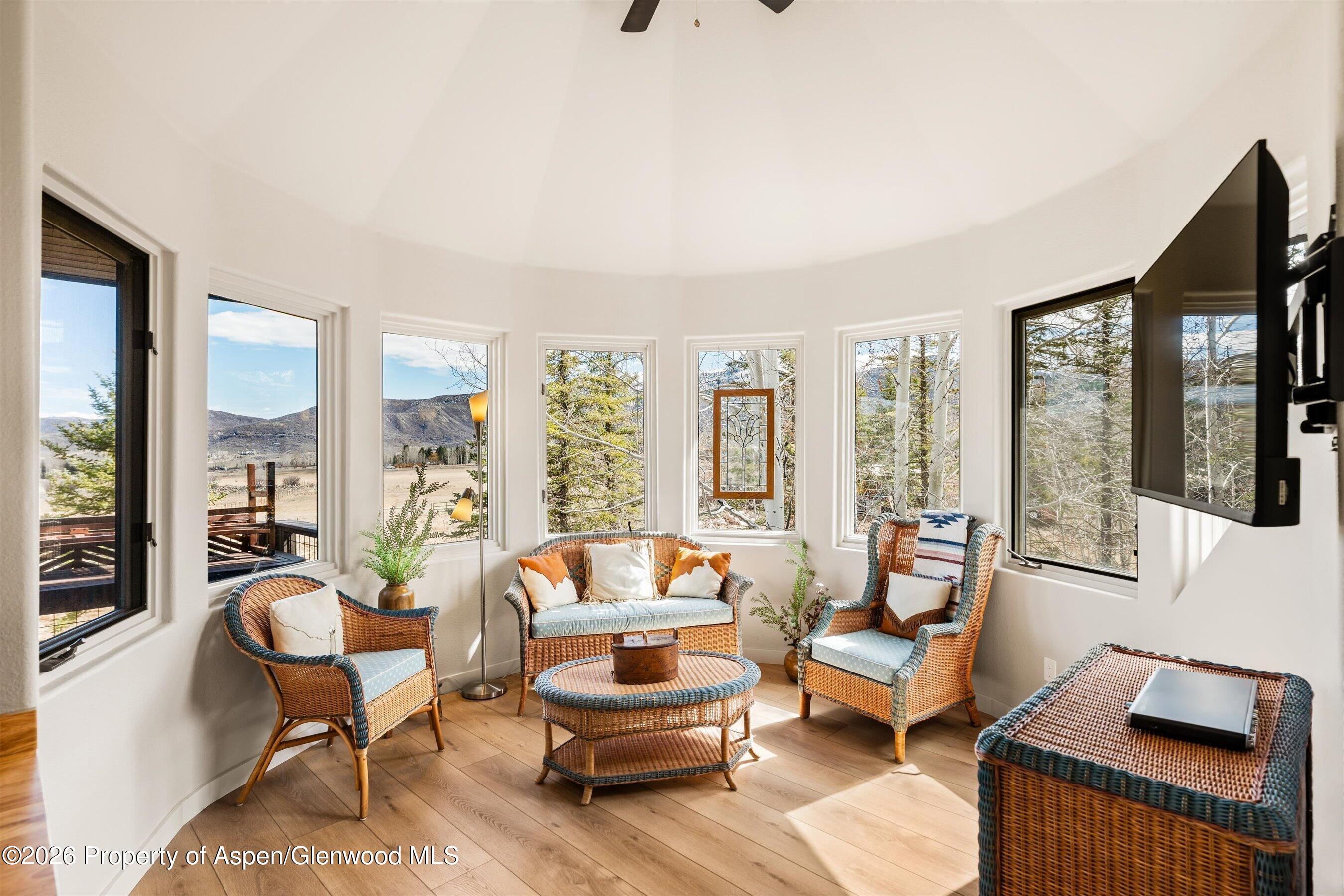 90 Alexander Avenue Snowmass, CO 81654 - Photo 14 of 26 a living room with furniture and a large window