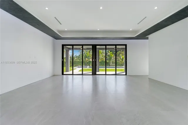 a view of a glass door with glass door