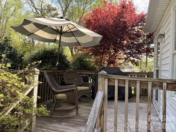 a house view with a garden space