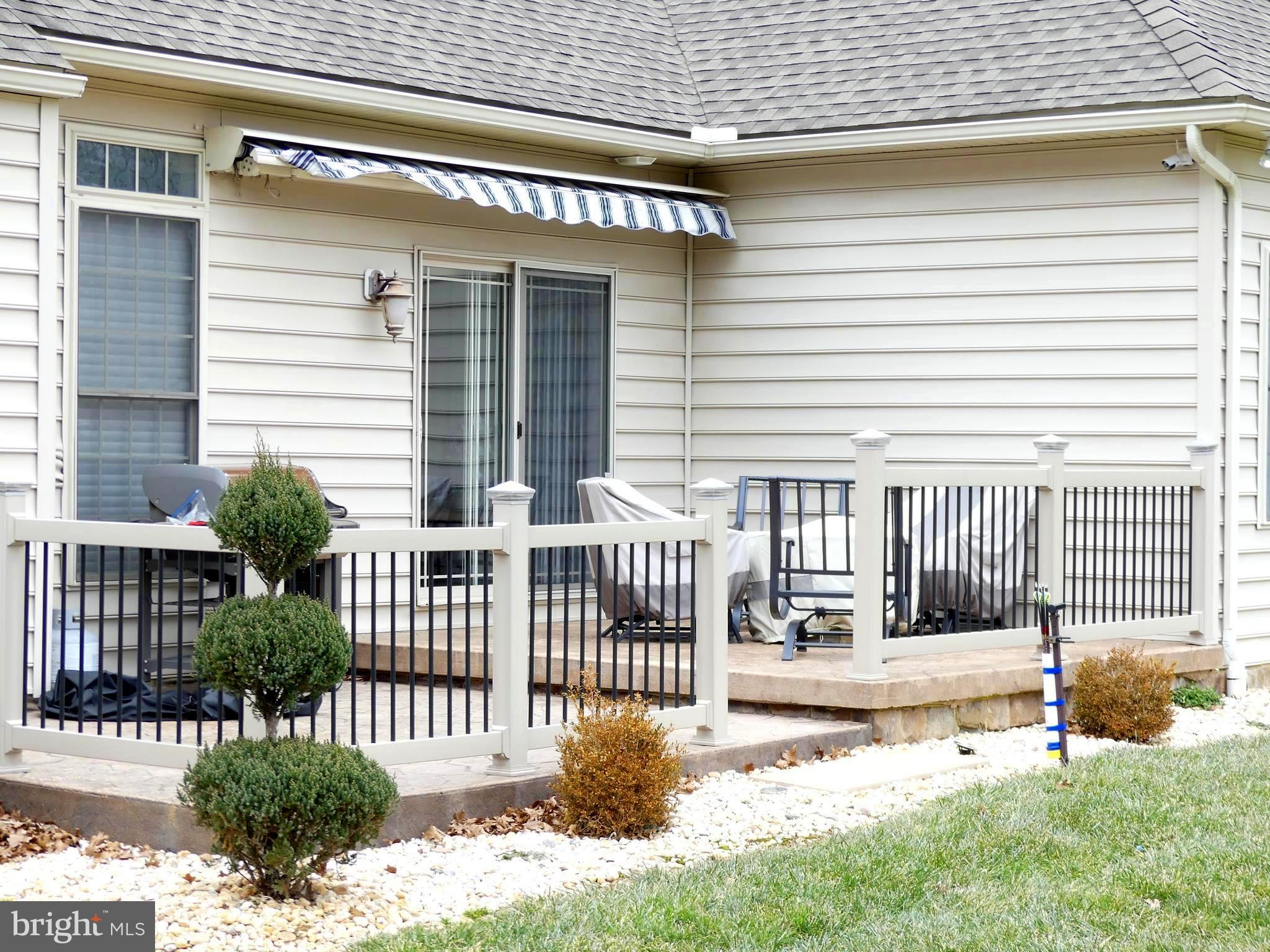 17405 Pleasant Meadow Road Upperco, MD 21155 - Photo 42 of 44 Stone Patio/retractable awning