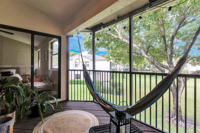 a view of staircase with a large window