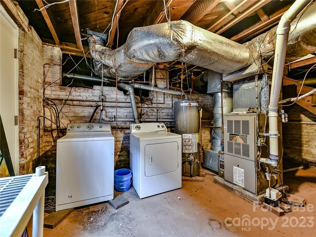 1923 Ewing Avenue Charlotte, NC 28203 - Photo 37 of 39 a view of a storage room with washer and dryer