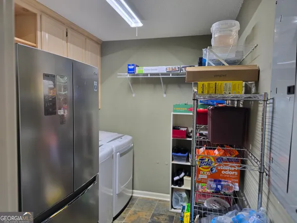 a room with storage and utility
