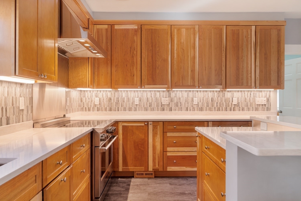 21 Berkeley Street Somerville, MA 02143 - Photo 3 of 36 a kitchen with stainless steel appliances granite countertop a sink dishwasher stove and cabinets with wooden floor