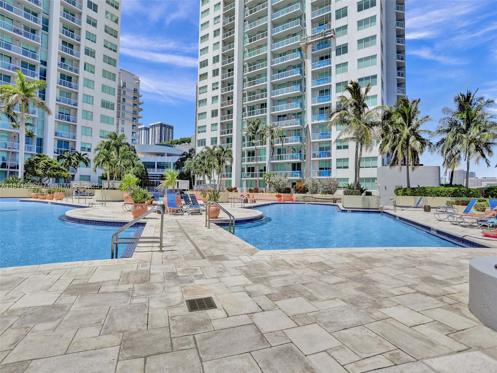 244 Biscayne Boulevard, Unit 406 Miami, FL 33132 - Photo 23 of 28 a view of swimming pool with outdoor seating