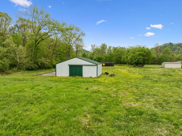 a house view with a garden