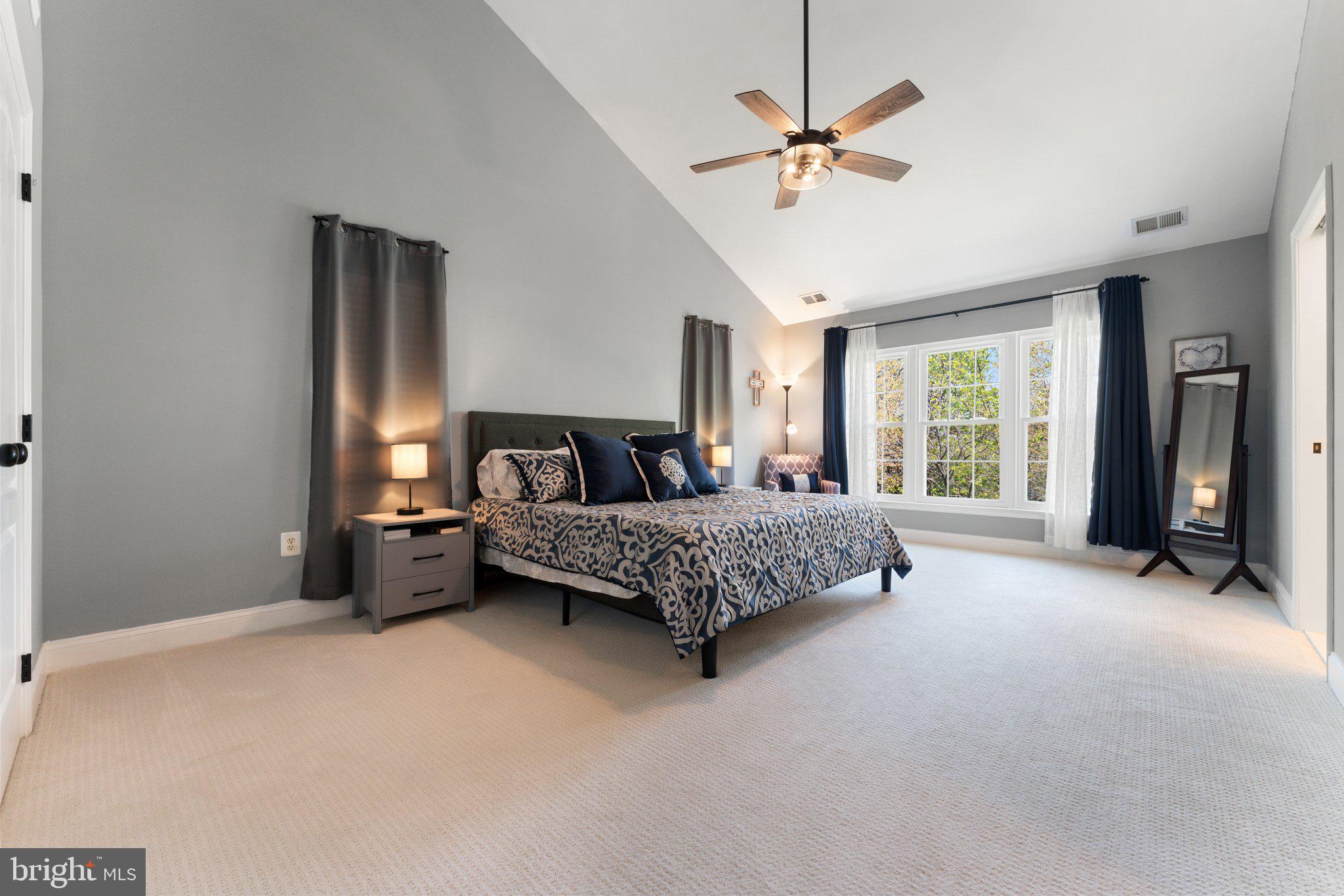 2068 Capstone Circle Herndon, VA 20170 - Photo 12 of 29 Master Bedroom w/Vaulted Ceiling & Lighted Fan