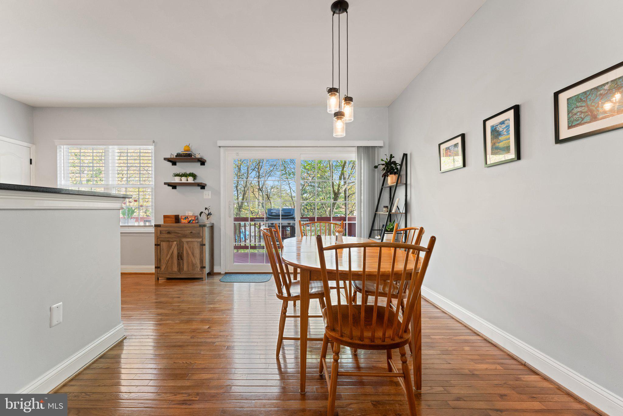 2068 Capstone Circle Herndon, VA 20170 - Photo 9 of 29 Dining Room & Kitchen Access to Exterior Deck