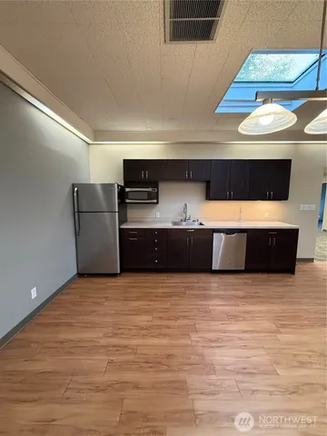 a view of a room with door