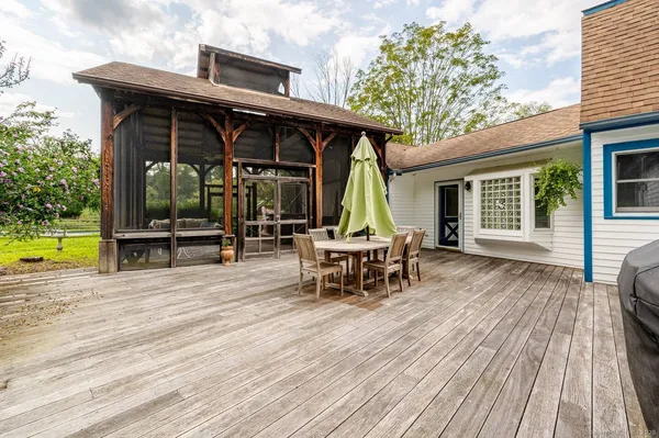 a view of outdoor space with seating space