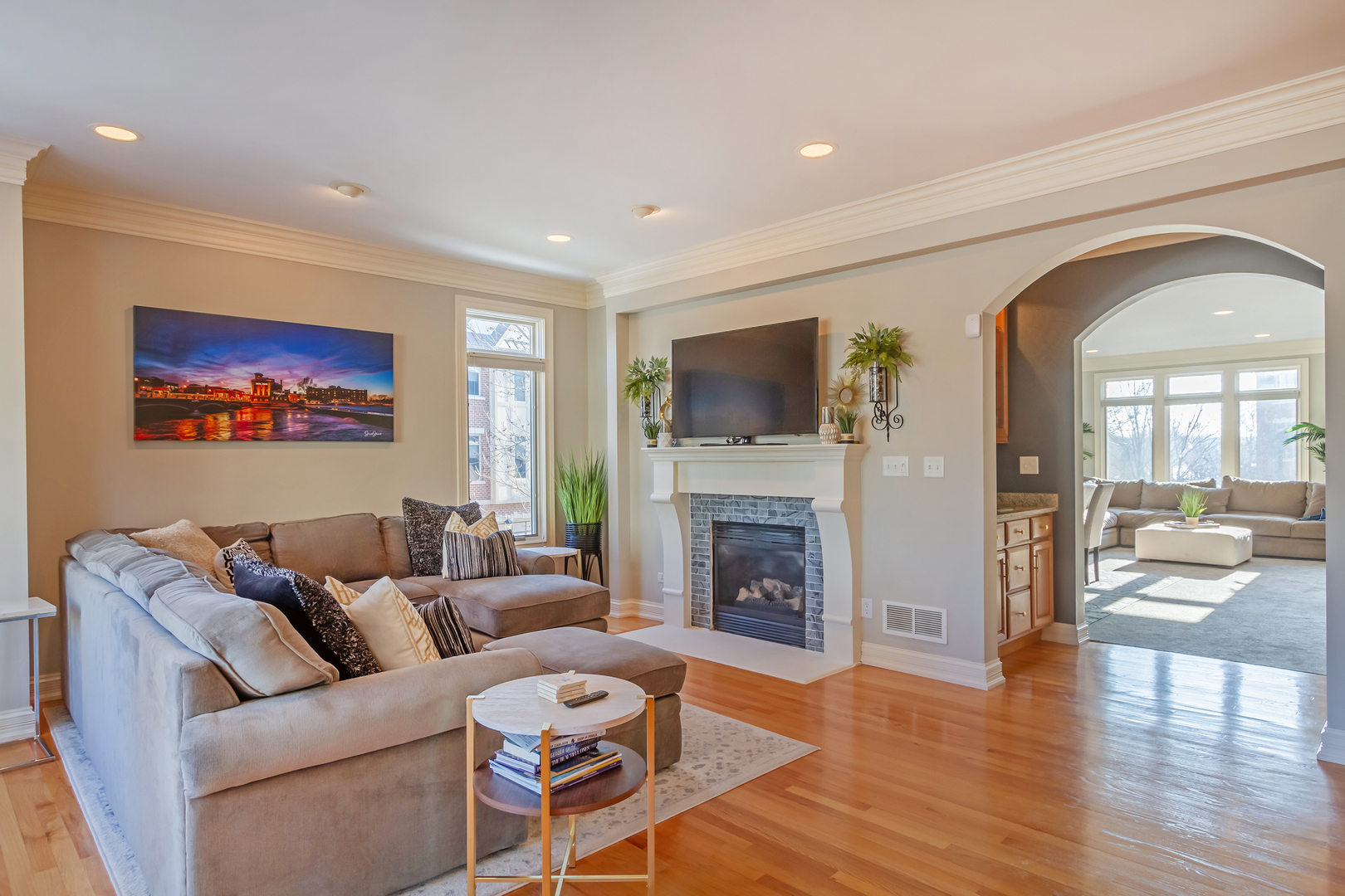32 Bluestone Drive St. Charles, IL 60174 - Photo 11 of 33 a living room with furniture and a fireplace